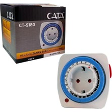 Cata Ct-9180 Zaman Ayarlı Priz Mekanik Ayarlanabilir Timer Saati 3680W