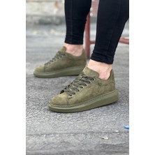 AyrStore Haki Süet Günlük Erkek Casual Ayakkabı