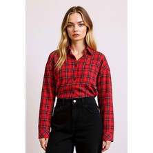 DeFacto %100 Pamuk Overshirt Fit Kareli Gömlek G0293AX25AU