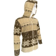 Kapşonlu Polar Ceket - Thermoform - Kahverengi