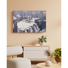 Gustave Caillebotte - Vue De Toits - Ahşap Mdf Tablo