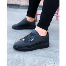 Kömür Delikli Erkek Yüksek Taban Ayakkabı