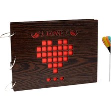 Özcan Tasarım Ahşap Kendin Yap Fotoğraf Albümü - Ahşap Albüm - Love Albüm