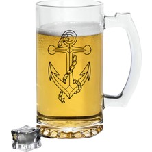 Özcan Tasarım Denizci Baskılı Bira Bardağı - Bira Bardağı