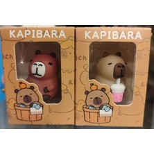 Capybara- Capybara Figürlü Kalemtraş ve Silgi Bir Arada (2 Adet)