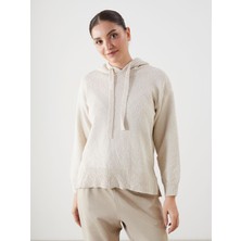 Lc Waikiki Yeni Sezon Kapüşonlu Oversize Kadın Triko Kazak