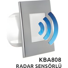 KBA808 Radar Sensörlü Dekoratif Duvar Apliği — 3W / IP20 - Günışığı