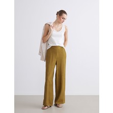 Lc Waikiki Yeni Sezon Beli Lastikli Nakışlı Kadın Pantolon