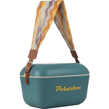 Prinkstyle Ondas Classic Azure-Mustard Pamuk ve Deri Kayışlı Soğuk ve Sıcak Tutucu Thermo Box 20 Lt
