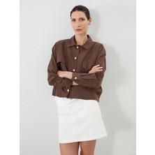 Lc Waikiki Yeni Sezon Gömlek Yaka Oversize Kadın Ceket