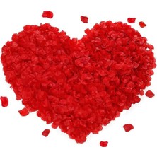 Ttt Kırmızı Renk Gül Yaprağı 1 Paket 100 Adet Romantik Süslemeler İçin Şık Dekorasyon