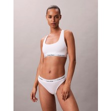 Calvın Kleın Kadın Marka Logolu Beyaz Elastik Bantlı Beyaz Sütyen LV00QF8493 100
