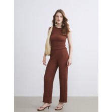 Lc Waikiki Yeni Sezon Beli Lastikli Dokulu Kadın Pantolon