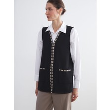 Lc Waikiki Yeni Sezon V Yaka Nakışlı Kadın Yelek