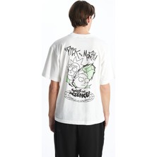 Lc Waikiki Yeni Sezon Bisiklet Yaka Rick And Morty Baskılı Penye Erkek Tişört