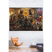 Yüzüklerin Efendisi Iki Kule Duvar Örtüsü Duvar Halısı Wall Tapestry