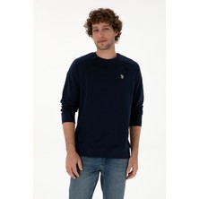 U.S. Polo Assn. Erkek Regular Fit Bisiklet Yaka Lacivert İnce Basic Sweatshirt 50313752-VR033