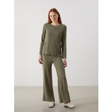 Lc Waikiki Yeni Sezon Beli Lastikli Dokulu Kadın Pantolon