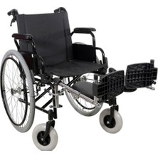 931 Model Lüks Tekerlekli Sandalye | Refakatçi Tipi, Siyah, Ergonomik