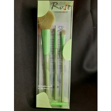 Mryart Rose Yeşil Makyaj Fırçası 3lü