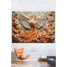Vendini Canlı Renkler Pamuklu Kumaş Duvar Örtüsü Wall Tapestry Modern Tasarım 140 x 100 cm