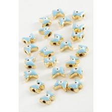 Ds-Derin Kelebek Mineli Bileklik ve Kolye Ucu Aparatı 1 Adet-Mavi