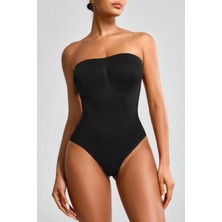 Mistirik Fossini Model Sıkılaştıran ve Toparlayan Çıtçıtlı Straplez Body Korse