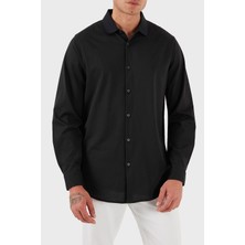 Armani Exchange % 100 Pamuk Regular Fit Klasik Yaka Gömlek Erkek Gömlek XM001370 AF10364 UB101