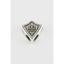 Ds-Derin Üçgen Tesbih Ara Aparatı 1 Adet-Gümüş Rengi