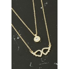 Ds-Derin Kanat Yeni Sezon Ikili Kolye-Sarı