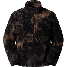 The North Face M Extreme Pile 2 Pullover -Print Erkek Outdoor Çeyrek Fermuarlı Polar Üst NF0A8EEPD7O1 Siyah