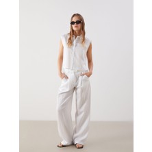 Lc Waikiki Yeni Sezon Loose Fit Çizgili Kadın Pantolon
