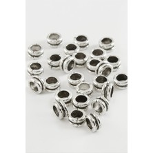 Ds-Derin Çift Sıra Tesbih Ara Aparatı 50 Gram-Gümüş Rengi