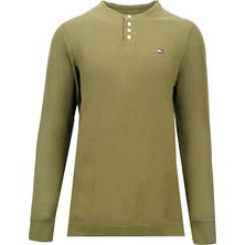 Tommy Hilfiger 09T4076-334 Erkek Sweatshirt Yeşil
