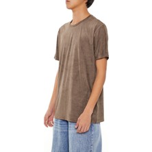 F21 Basic Bisiklet Yaka Tişört