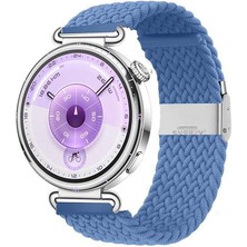 Sneezy Huawei Watch Gt6 41MM Ile Uyumlu Metal Klips Solo Fiberlink Kumaş Örgü Kordon