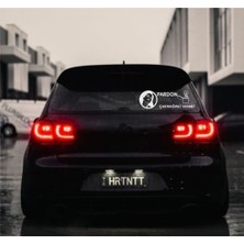 Pardon Çakmağınız Var Mı ? Otomobil Araç Cam Sticker