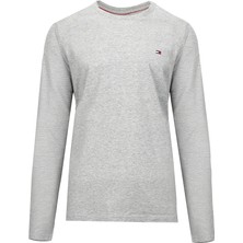 Tommy Hilfiger 09T4257-004 Erkek Sweatshirt Gri