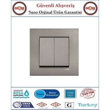 Viko Novella Komitatör - Çerçeve Dahil - Orjinal Ürün - Renk Antrasit