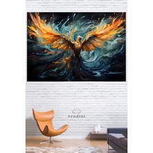 Anka Kuşu Duvar Örtüsü Duvar Halısı Wall Tapestry
