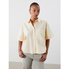 Lc Waikiki Yeni Sezon Oversize Poplin Kadın Gömlek