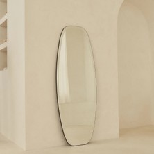 Büyük Çerçevesiz Oval Eğimli Boy Aynası 140CM x 52CM