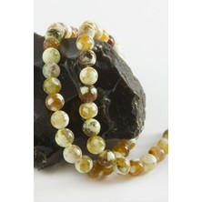 Ds-Derin 8 mm Akik Taşı-Sarı