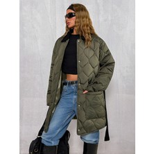 Kadife Yaka  Kapitone Mont