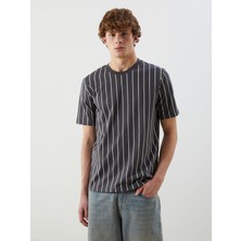 Lc Waikiki Yeni Sezon Bisiklet Yaka Çizgili Erkek Tişört