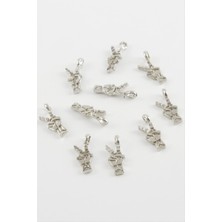 Ds-Derin Özgürlük Işareti Kolye Ucu Aparatı 1 Adet-Gümüş Rengi