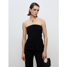 Lc Waikiki Yeni Sezon Straplez Yaka Düğmeli Bluz