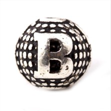 Ds-Derin 8 mm Metal Harf  Metal Tesbih Harfi -B