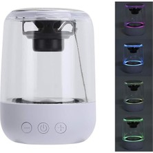 Magicvoice MV-24696 600 Mah Taşınabilir Rgb Mikrofonlu Aux-Tf-Bluetooth 3 Watt Hoparlör (Beyaz)