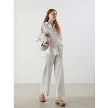 Lc Waikiki Yeni Sezon Beli Lastikli Keten Karışımlı Kadın Pantolon